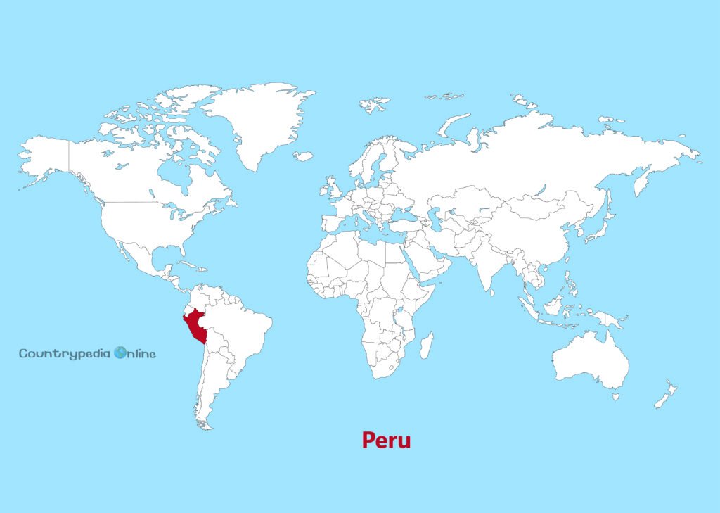 Peru on World Map