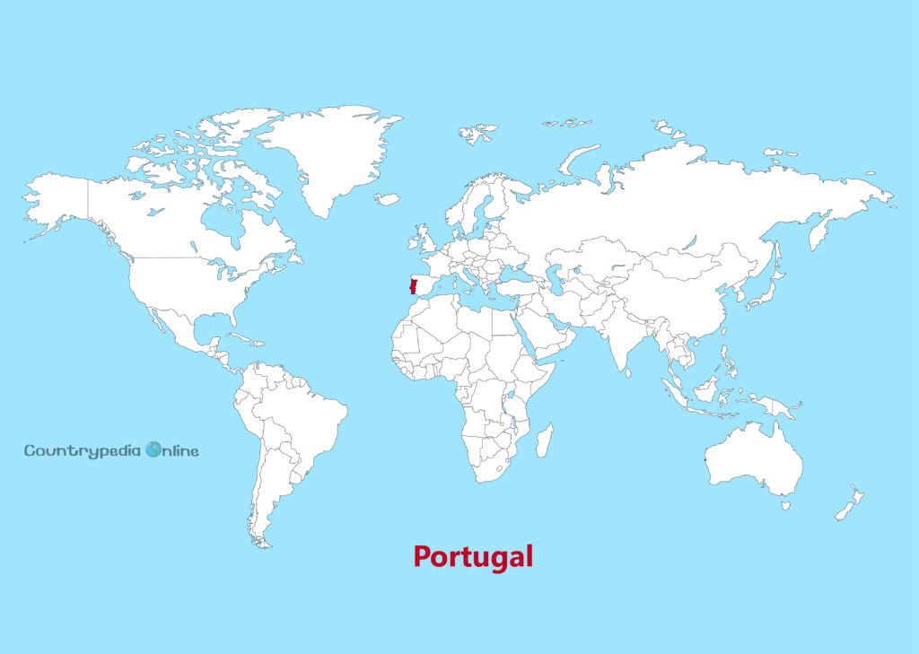 Portugal on the World Map