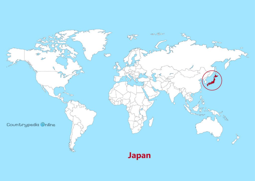 Japan on World Map