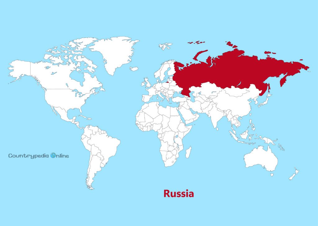 Russia on World Map